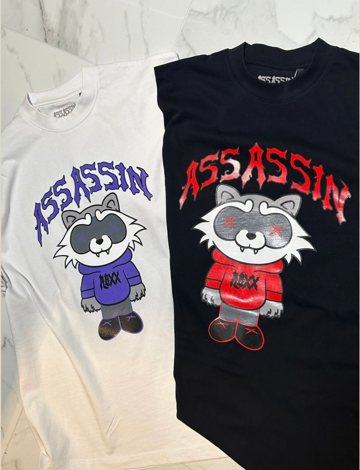 White/Purple Rexx T-shirt